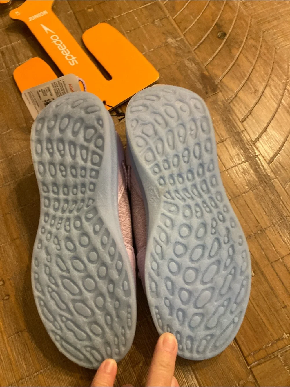 Speedo Aqua Trek Water Shoes in Lavender & Light Blue Accents NWT girls size 2-3